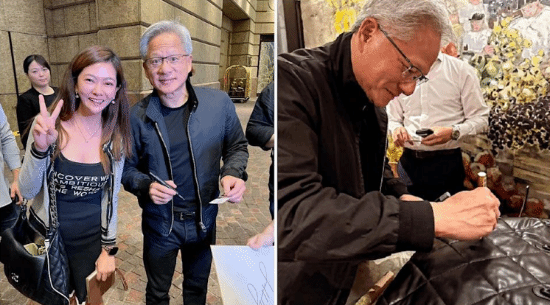 台湾偶遇黄仁勋！粉丝抢买单 大佬回应：我比较有钱