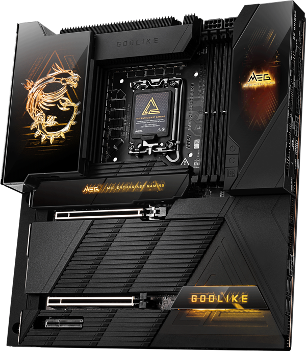 芝奇于MSI MEG Z890 GODLIKE主板上展示 超高速DDR5 CU-DIMM内存DDR5-9200 1.1V 16GBx2