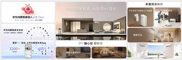 新一代华为鸿蒙智家发布:接入小艺Claw 全屋设备自动干活