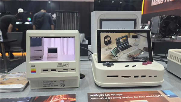 Wokyis推出任天堂复古主题Mac扩展坞:自带720p显示屏与多速率扩展接口