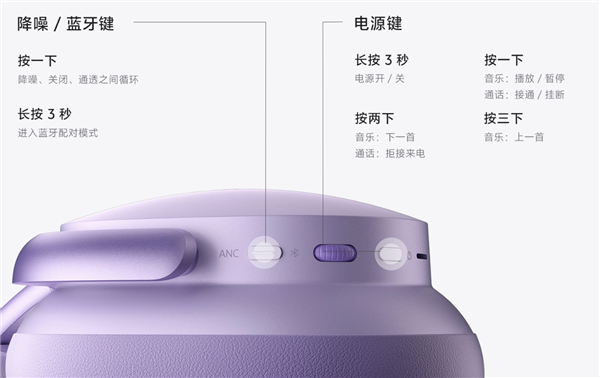 58dB降噪!vivo首款头戴降噪耳机云雾白开售:499元