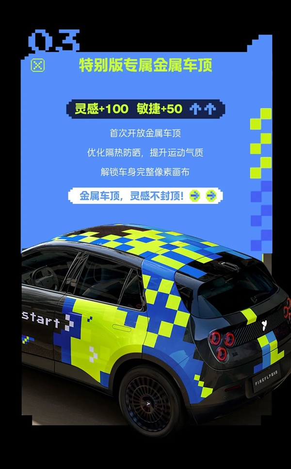 限量333台!蔚来萤火虫纯电小车像素玩家特别版上市:13.58万元