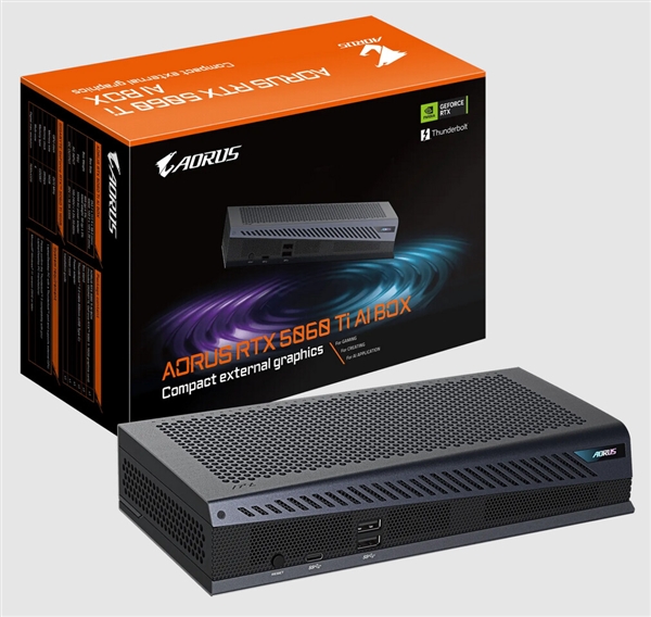 技嘉推出外置显卡坞AI BOX:拥有超3000AI TOPS算力 支持Thunderbolt 5连接