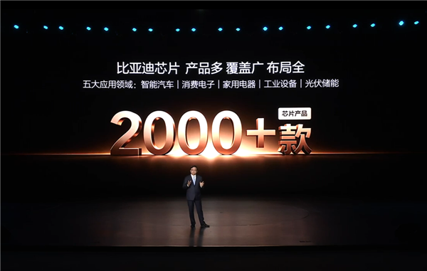 不止造车!比亚迪自研芯片超2000款:覆盖五大领域