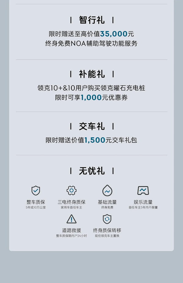 全球量产充电最快电车!领克10/10+上市:限时售价16.99万起