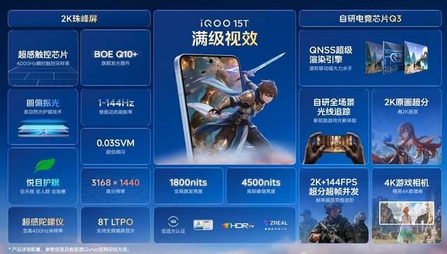 3299元起首发天玑9500最强版本! iQOO15T发布会汇总