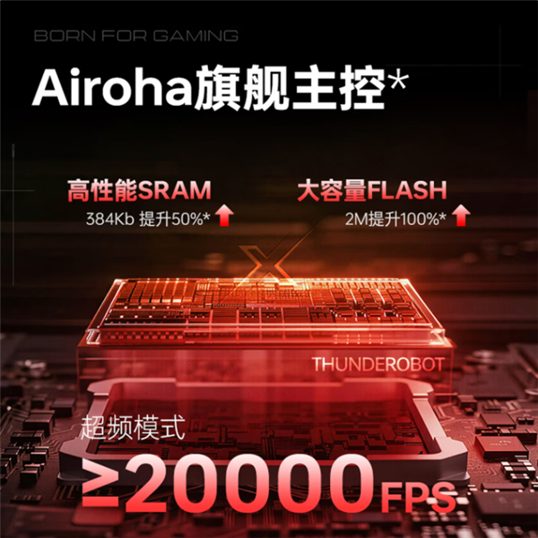 299元双8K旗舰款!雷神X7s Pro Max鼠标预售:全球首发PAW3955 Turbo