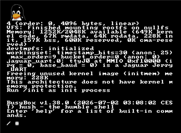 2MB内存跑Linux!开发者征服1993年最失败主机雅达利Jaguar