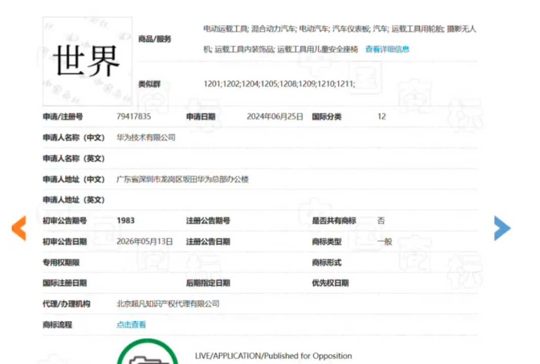 华为抢注 “世界” 商标,藏着车圈最现实的一盘大棋