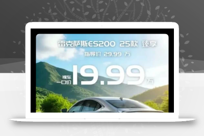 网传  跌破 13 万？雷卡萨斯ES200“跳水”